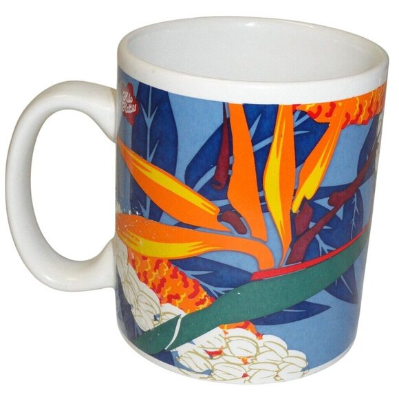 Hilo Hattie Coffee Tea Mug Cup Hawaiian Ceramic Tropical Floral Design 1999 Vtg - Picture 3 of 4